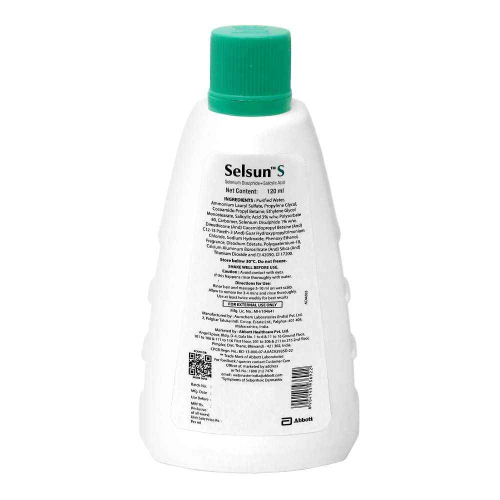 Selsun Suspension-S Anti-Dandruff 2-in-1 Shampoo & Conditioner 120ml