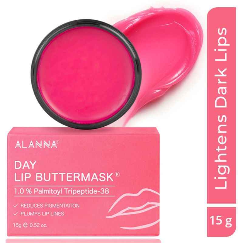 ALANNA Day Lip ButterMask, Moisturizing Daytime Lip Care, For Dark & Dry Pigmented Lips (15gm)