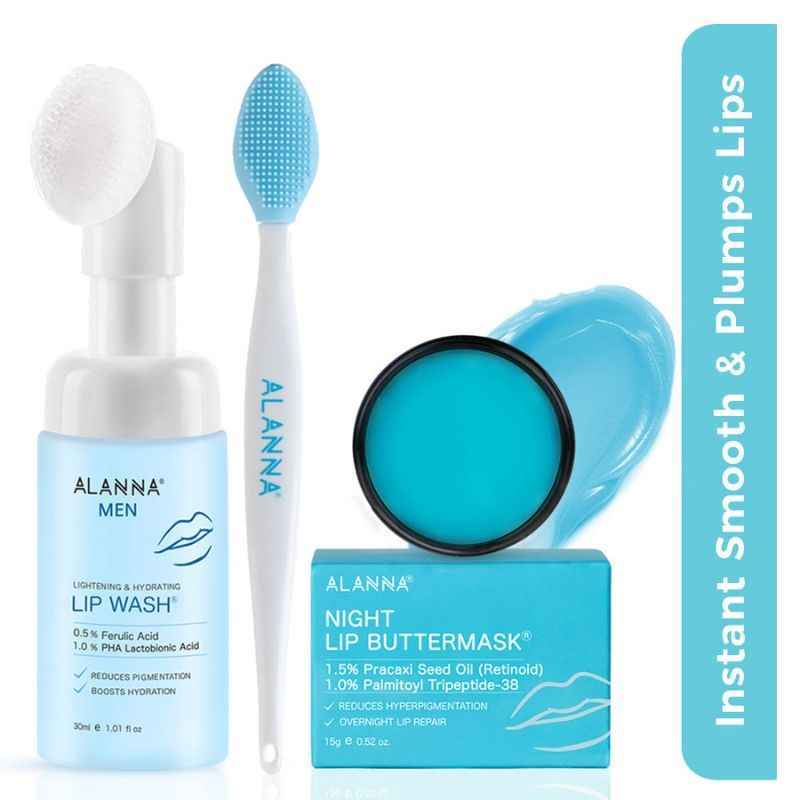 ALANNA Brighten Lip Kit 2-Step Dark Pigmentation Treatment Hydrating & Repairing For Men (100ml)