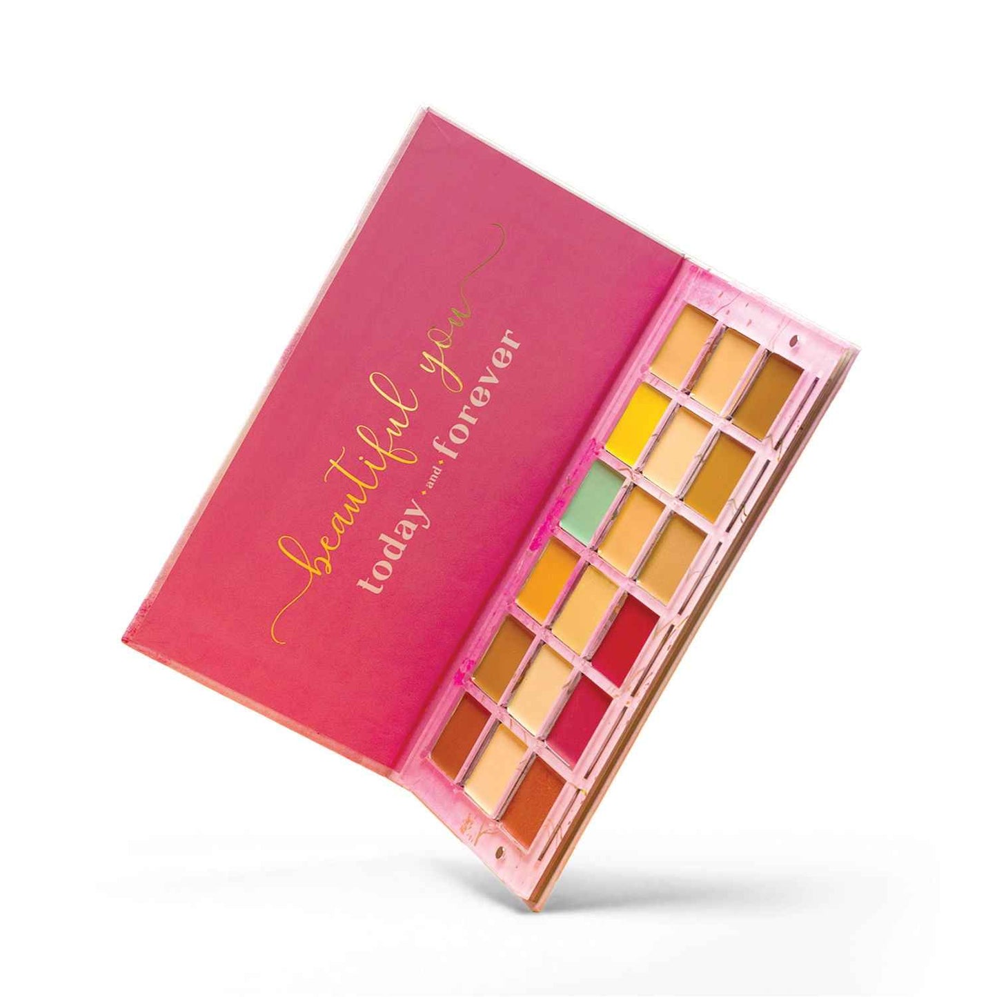 Aflairza One For All Pink 18 Shades Makeup Palette - Foundation, Concealer, Blush and Contour (56g)