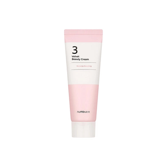 Numbuzin No.3 Velvet Beauty Cream 60ml - Primer & Moisturizer for Makeup-Ready Skin - Asian Beauty