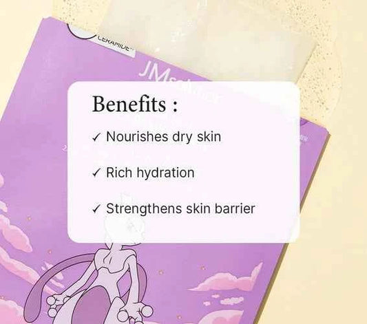 JM Solution x Pokémon Moa Seal Ceramide Mask — Mewtwo Limited Edition