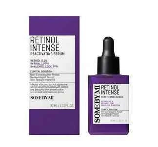 SOME BY MI Retinol Intense Reactivating Serum 30ml | 0.1% Retinol + Retinal + Bakuchiol | Night Serum for Texture, Pores & Post-Acne Marks