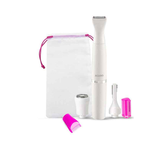 AGARO Rechargeable 3-in-1 Women���������s Multi Trimmer | Face, Leg, Eyebrow, Bikini