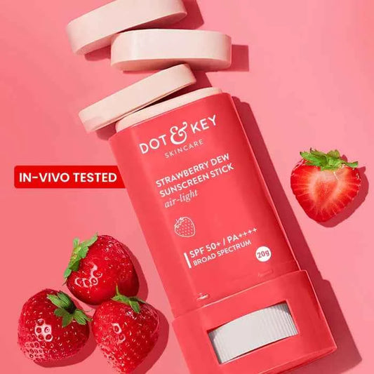 Strawberry Sunscreen Stick, In-Vivo Tested SPF 50+ PA++++