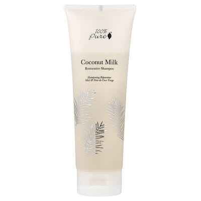 100% PURE, Restorative Shampoo, Coconut Milk, 8 fl oz (236 ml) - Asian Beauty