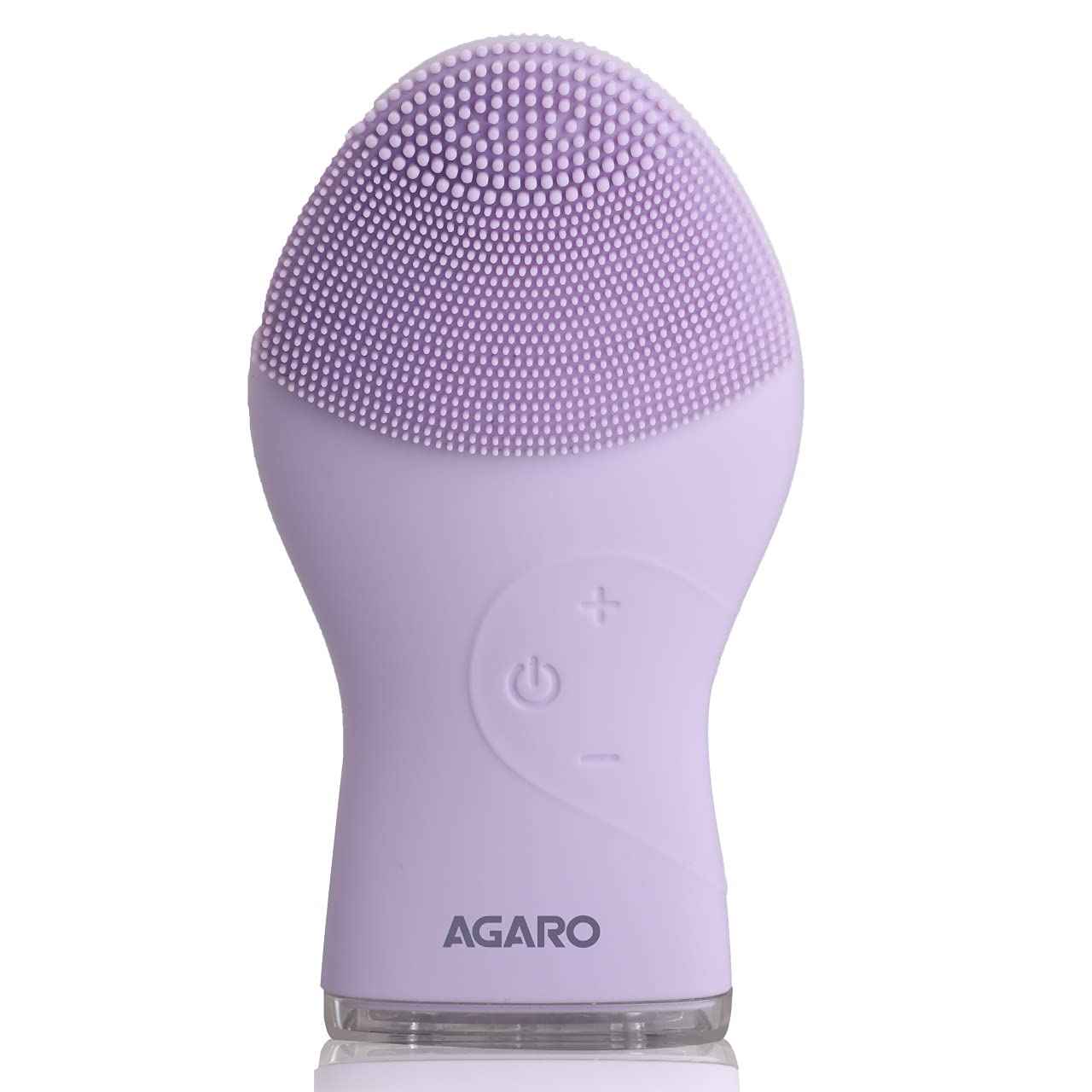 AGARO CM2107 Sonic Facial Cleansing Massager, Soft Silicone Brush for Cleansing & Massage, Purple (1 pieces)