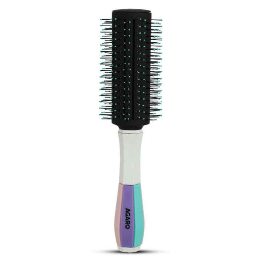 Agaro Classic Round Hair Brush Cyan