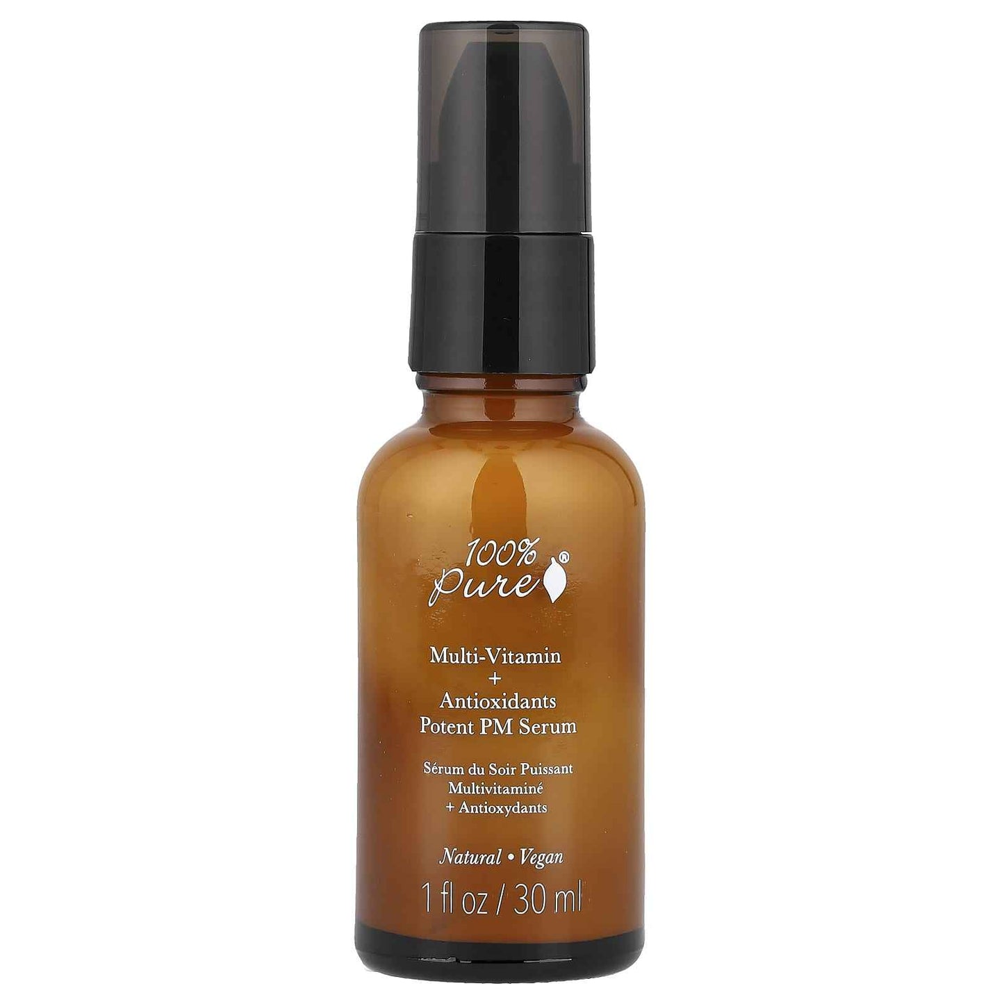 100% PURE, Multi-Vitamin + Antioxidants Potent PM Serum, 1 fl oz (30 ml) - Asian Beauty