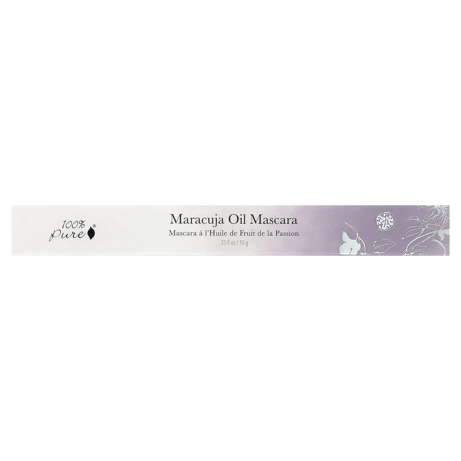 100% PURE, Maracuja Oil Mascara, Dark Chocolate, 0.35 fl oz (10 g) - Asian Beauty