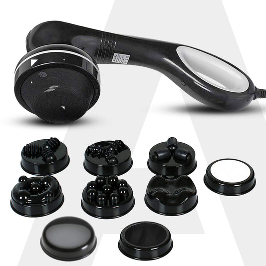 AGARO Relaxo Electric Handheld Full Body Massager with 8 Heads, 5 Modes & 6 Speeds for Pain Relief - Asian Beauty
