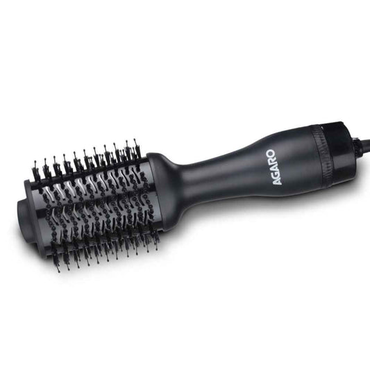 AGARO HV2179 Volumizer Hair Dryer with 24K Gold Surface, Activated Charcoal Bristles, Carbon (600 g)