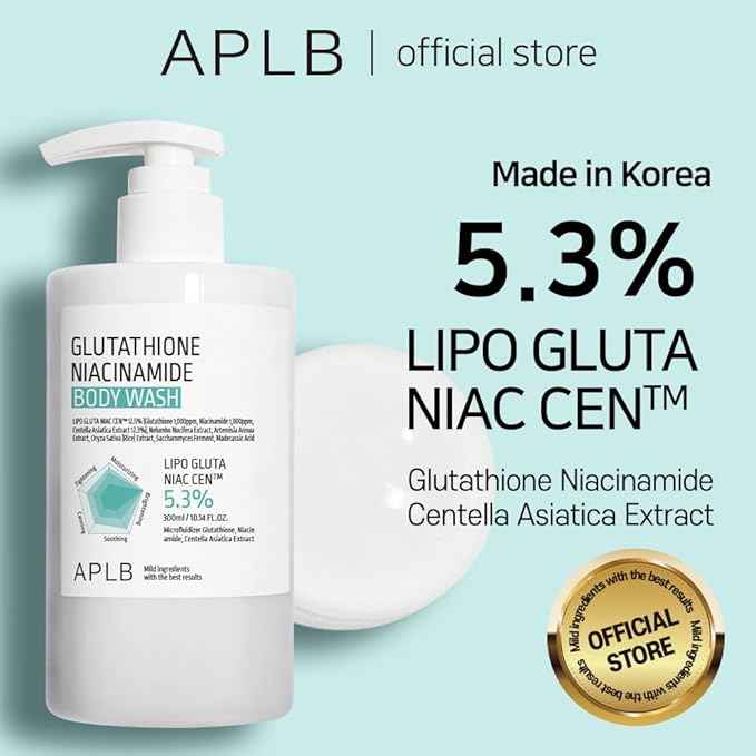 APLB Glutathione Niacinamide Body Wash | LIPO GLUTA NIAC CEN™ 5.3% 10.14 FL.OZ