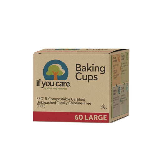 If You Care Unbleached Large Baking Cups, 60-Count Boxes (Pack of 24) - Asian Beauty