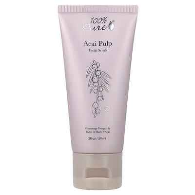 100% PURE, Acai Pulp Facial Scrub, 2 fl oz (59 ml)
