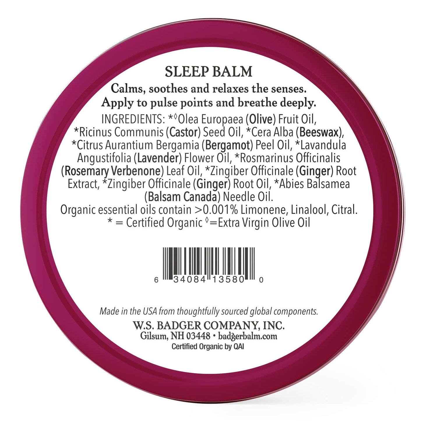 Badger - Sleep Balm, Lavender & Bergamot, Natural Sleep Balm, Scented Relaxing Balm for Children and Adults, Calming Night Balm, Organic Sleep Balm, 2 oz (2 Pack)