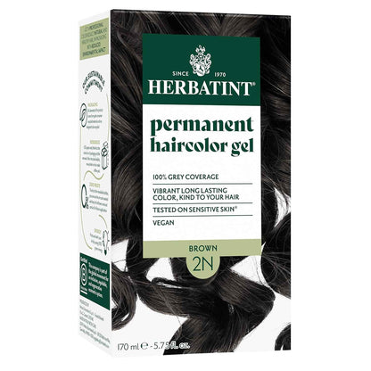 Herbatint Permanent Hair Color 2N BROWN AD - Asian Beauty