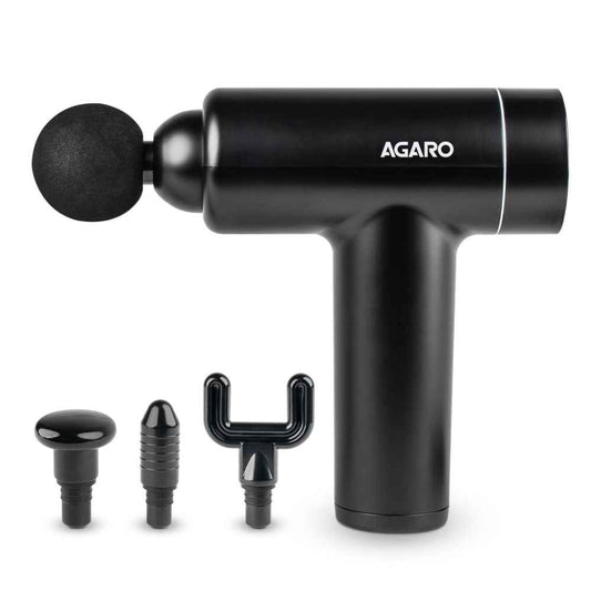 AGARO Regal Gun Massager, 4 Heads, 6 Speeds, Handheld Full Body Pain Relief & Relaxation (1 pc)