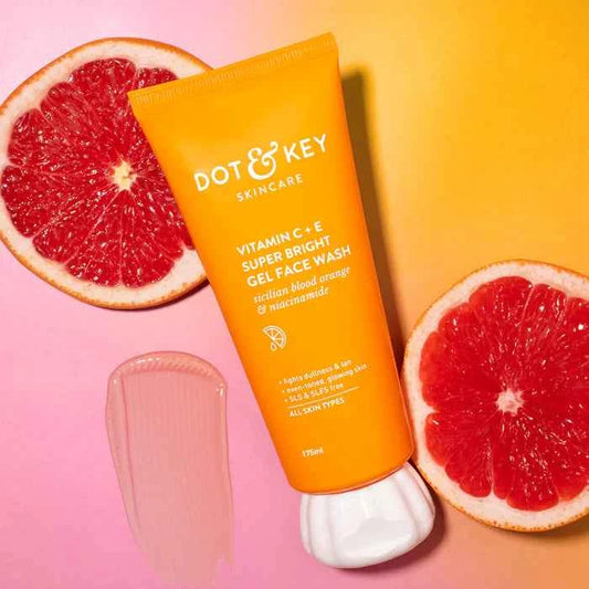 Vitamin C + E Gel Face Wash for Glowing Skin 175ml
