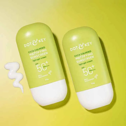 SPF 50+ Cica & Niacinamide Sunscreen 50g - Pack of 2