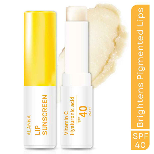 ALANNA Brightening Lip Balm SPF 40, For Dark & Pigmented Lips, Vanilla Flavor, For Men & Women (3.5 g)