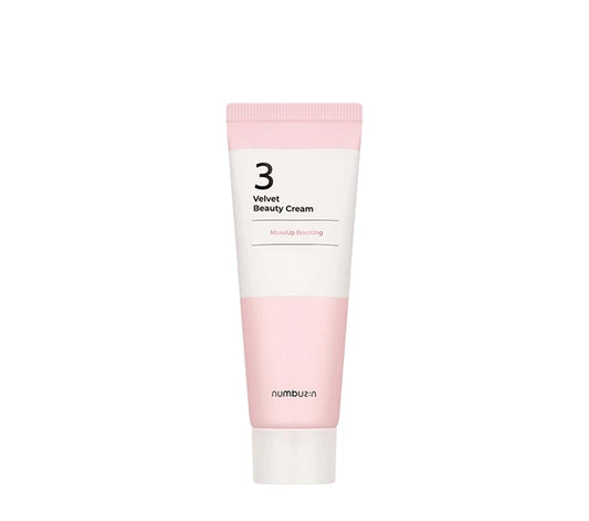 Numbuzin No.3 Velvet Beauty Cream 60ml - Primer & Moisturizer for Makeup-Ready Skin - Asian Beauty