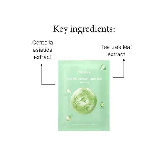JM Solution Pure Fish Collagen Green Mask 30ml