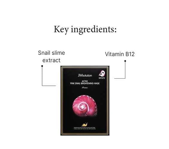 JM Solution Active Pink Snail Brightening Mask 30ml