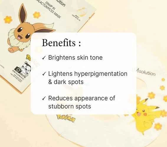 JM Solution x Pokémon Stamp-In Galactomyces Mask (Limited Edition)