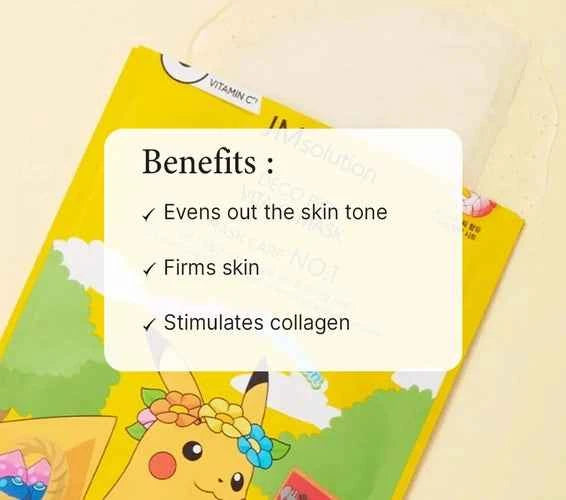 JM Solution x Pokémon Deco Pick Vita C Mask — Pikachu Edition 30ml