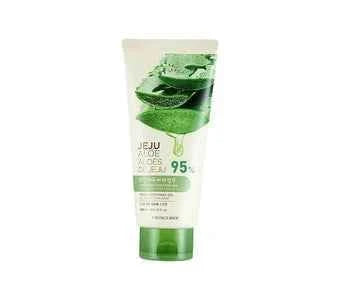 THE FACE SHOP Jeju Aloe Fresh Soothing Gel Tube 300ml | Cooling Aloe Gel for Face & Body | Hydrating, Calming Care