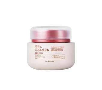 THE FACE SHOP Collagen & Pomegranate Volume Lifting Cream 100ml | Firming Moisturizer for Lifted, Fuller-Looking Skin